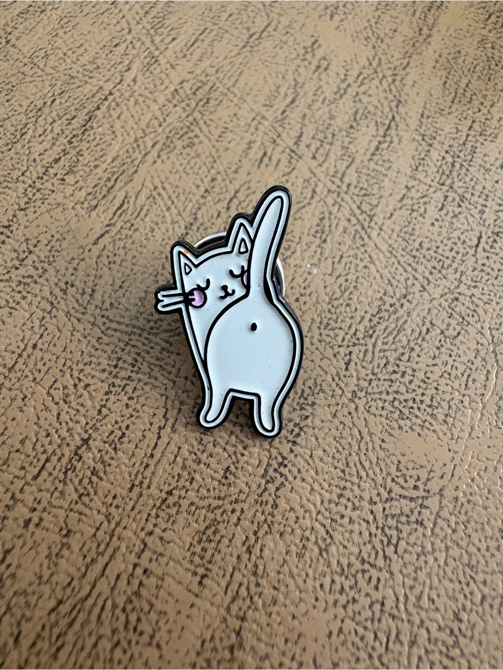 White Cute Cat Enamel Pin - Pets Cat Accessory